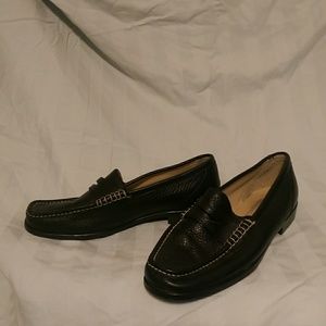 Black loafers